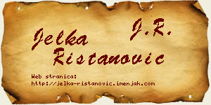 Jelka Ristanović vizit kartica